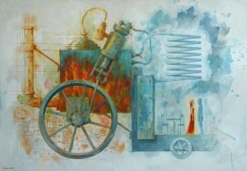 Ogień i woda Grzegorz Radziewicz obraz