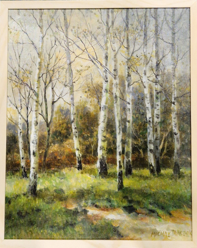 Janczuk Michał, Brzozy, akryl 50 x 40 cm, 2025 2000