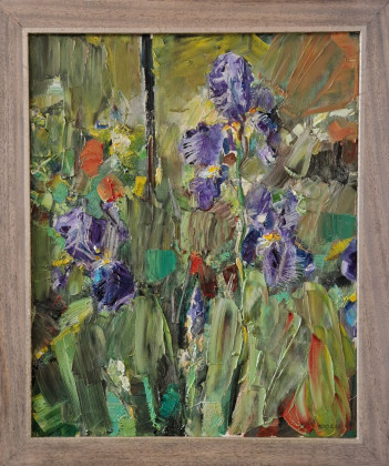 Kobzar O. Irysy, olej 60 x 50. 2025