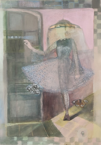 13. Grzybek Elżbieta, WOW, Pastel na kartonie 50x70  rok 2000 cena 1500zl.
