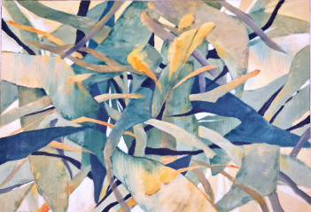 19. Michał Janczuk, Mój ogród akryl na płótnie 75 x 100cm 1996 3000