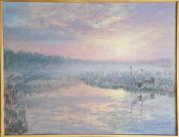 20. Pilcicki Lesław, Poranek w Konnem, akryl na płótnie, 60 x 80 cm 2024, 1500