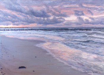 22. Drzemicka-Kardasz Barbara Za Horyzontem, olej na płótnie 50 x 70 cm 2024 1200