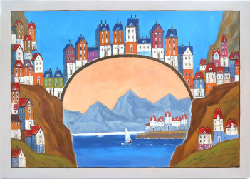 3. Malesza Mikołaj Letnie impresje; akryl, 2024, 50x70 cm 2000zł