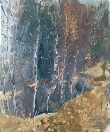 Kobzar O. Brzozy, 60 x50 cm olej, płótno,1600