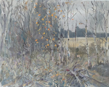 Kobzar O. Cekając na śnieg, 40 x 50 cm olej, płótno, 2000