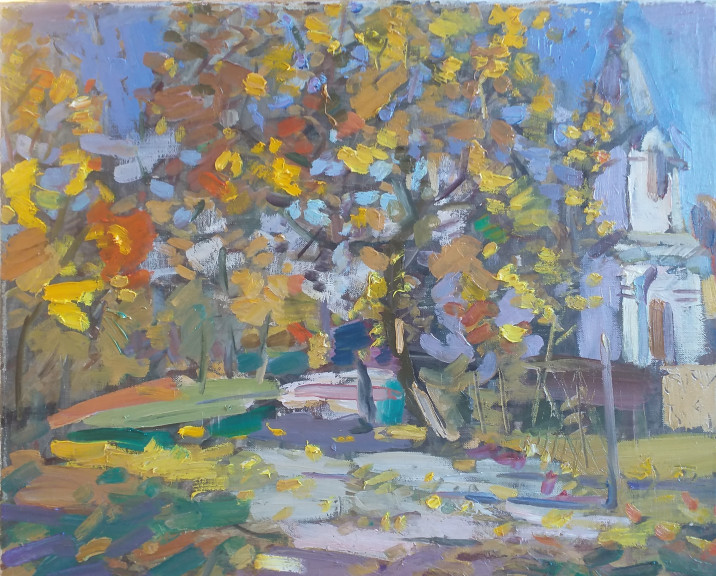 Kobzar O. Październik. Stare klony, 45 x 55 cm, olej, płótno, 2200