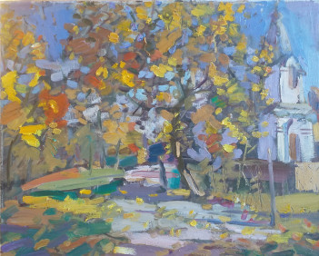 Kobzar O. Październik. Stare klony, 45 x 55 cm, olej, płótno, 2200