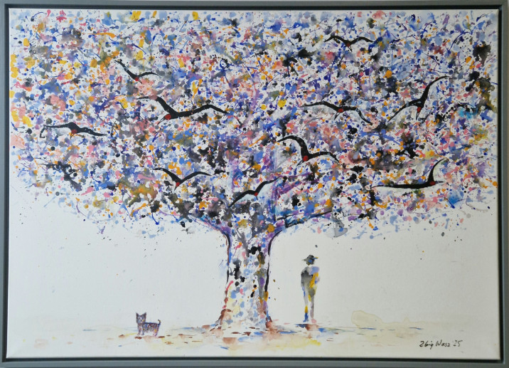 Waszczeniuk Z. Spacer. akryl, 100 x 140 cm, 2025