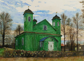 2022_22. Kruszyniany. Akwarela, 30x40 cm