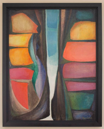1-Motyl puszczy, 1973 r., płótno, olej, wym. 100 x 70 cm (1)