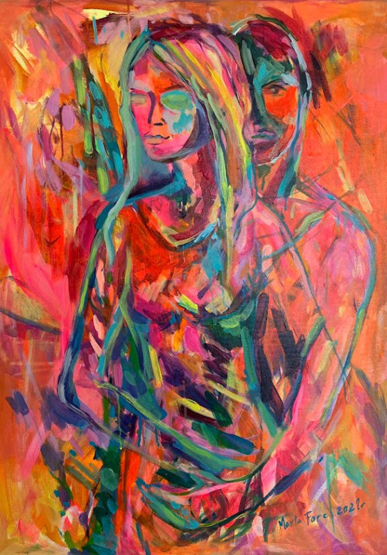 Forc Marta Przytulenie, 2021 akryl100x70