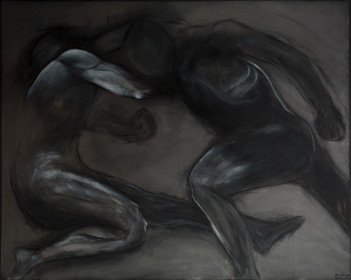 1.Enemies,mix media,120x150, 2021 (4000+1500)