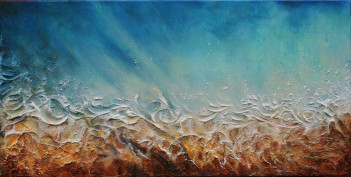 Szkil Alicja, Szept Morza 30x60cm, olej na płótnie, 2023r, 1000zł