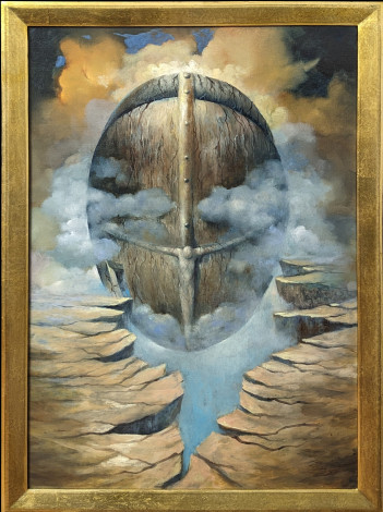 Brzozowski Piotr, Maska, olej na płótnie 93x62cm, 2023r 3000,00zł (3)