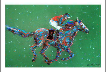 35. Waszczeniuk Radosny galop,70x100cm 2019 2000zł