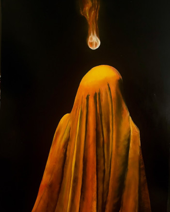 Dąbrowski Leszek, olej na płycie 92x68 cm  BEZ NAZWY  2023r cena  1000,00zł_Easy-Resize.com