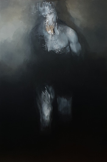 Dadura Karoloina, Figure55,120x80,akryl na płótnie,2023 cena wywoławcza 2000zl