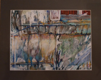 Gałązka Jolanta, Ściana cieni, pastel na papierze 40x50, 2023, 800,00zł