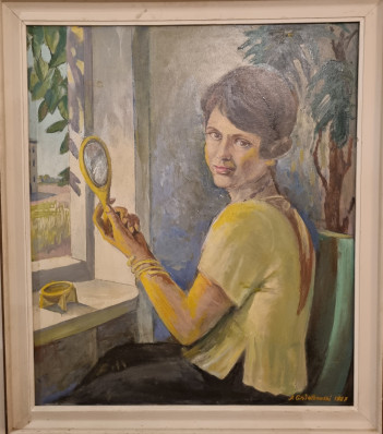 Gniatkowski Józef, Portret Lekarki K.N., Olej na płótnie 70x60cm, 1985r 6000,00